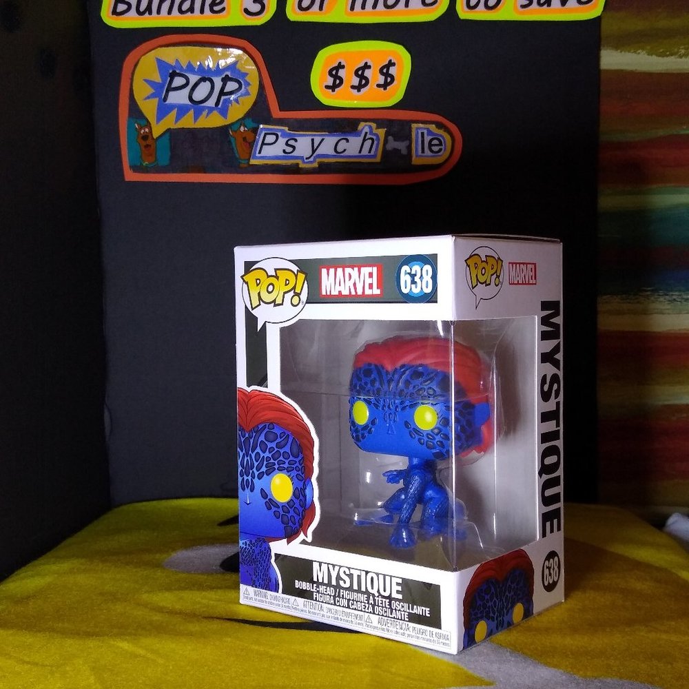 Mystique XMen 20th ann Marvel Funko Pop 638 NIB